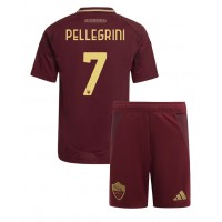 AS Roma Lorenzo Pellegrini #7 Hjemmedraktsett Barn 2024-25 Kortermet (+ Korte bukser)